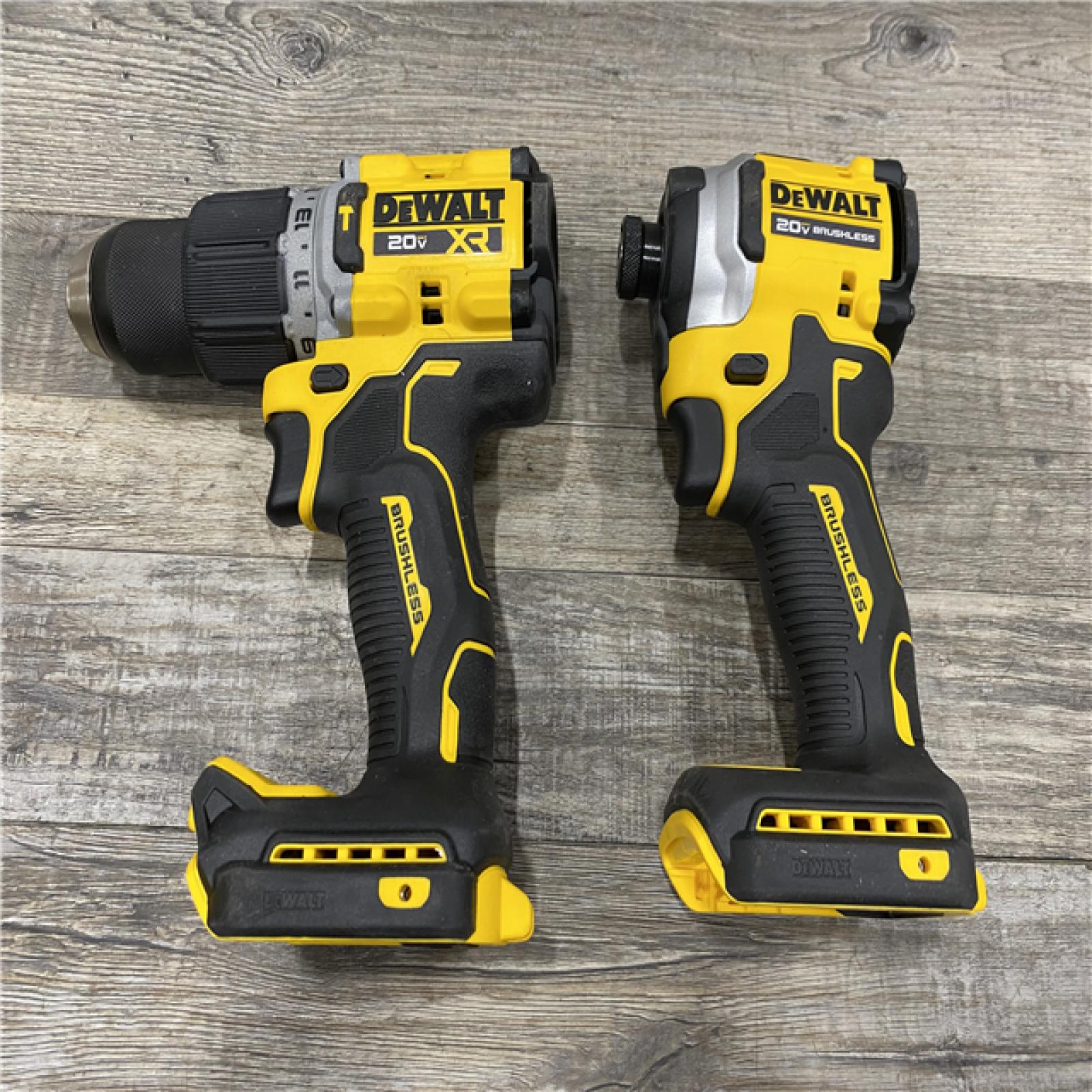 AS-IS DEWALT 20V MAX XR Hammer Drill and ATOMIC Impact Driver 2 Tool Cordless Combo Kit