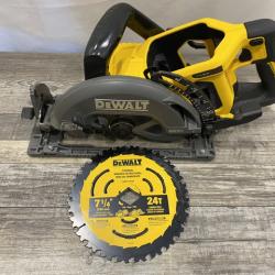 AS-IS DEWALT FLEXVOLT 60V MAX Cordless Brushless 7-1/4 in. Wormdrive Style Circular Saw (Tool Only)