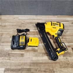 HOUSTON LOCATION - AS - IS DEWALT 20V MAX XR Lithium-Ion Cordless 2-1/2 in. 15-Gauge Finish Nailer Kit