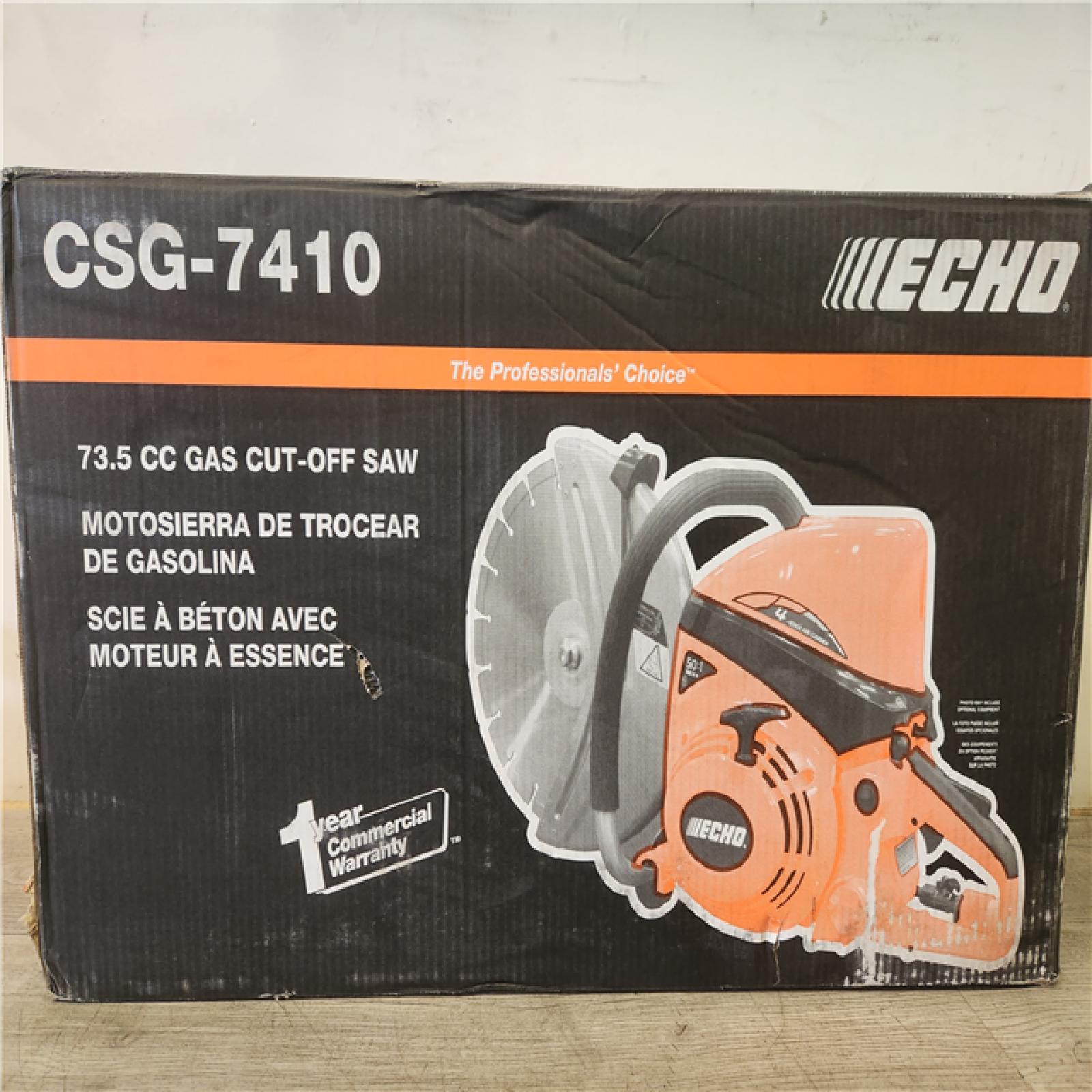 Phoenix NEW ECHO 14 in. 73.5 cc 2-Stroke Gas Concrete Masonry Pro Cut-Off Saw with Decompression Valve and Abrasive Blade and Water Valve