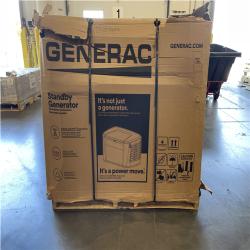 DALLAS LOCATION- AS-IS GENERAC 14kW Natural Gas or Propane Generator and 200 Amp Transfer Switch