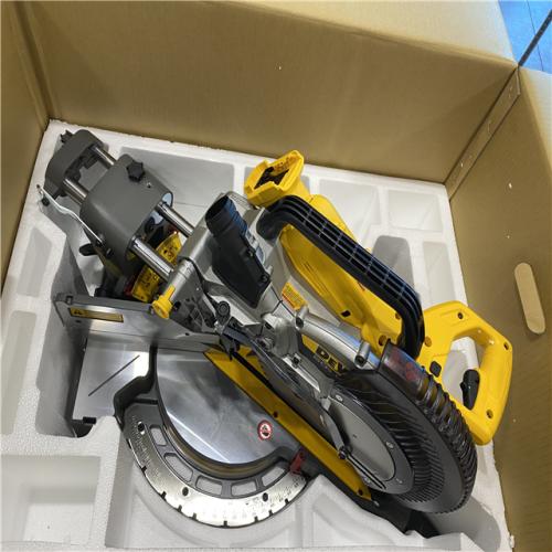 AS-IS DEWALT 60V Lithium-Ion 12 in. Cordless Sliding Miter Saw Kit with 9.0Ah Battery Pack