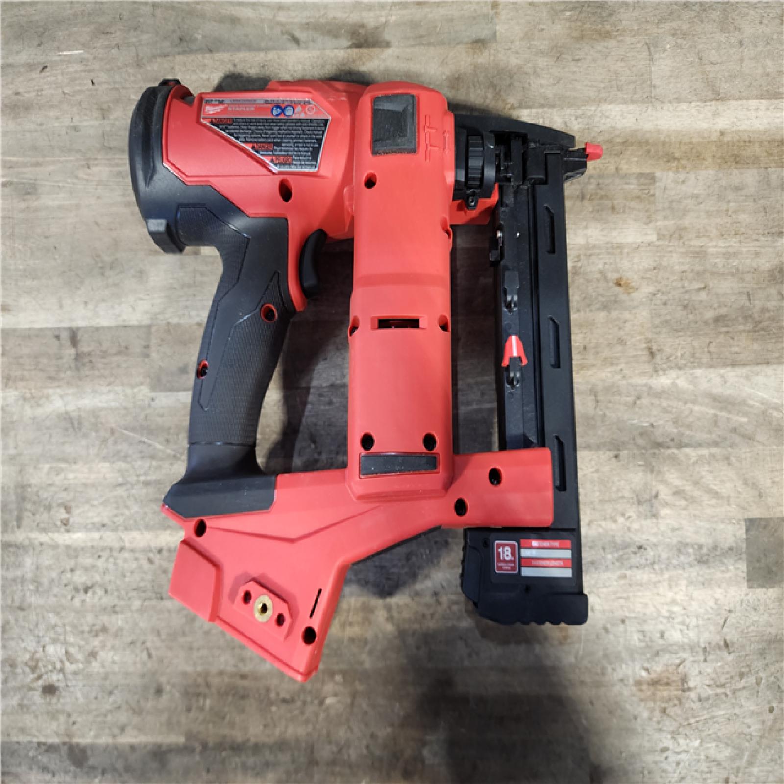HOUSTON LOCATION - AS-IS (APPEARS LIKE NEW) MILWAUKEE FUEL 18V Cordless 18-Gauge 1/4 in. Narrow Crown Stapler (Tool-Only)