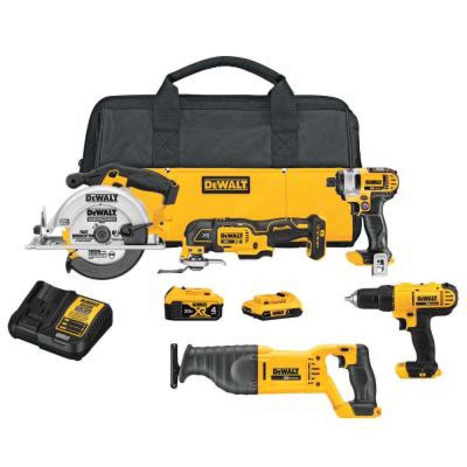 NEW - DEWALT 20V MAX Cordless 5 Tool Combo Kit