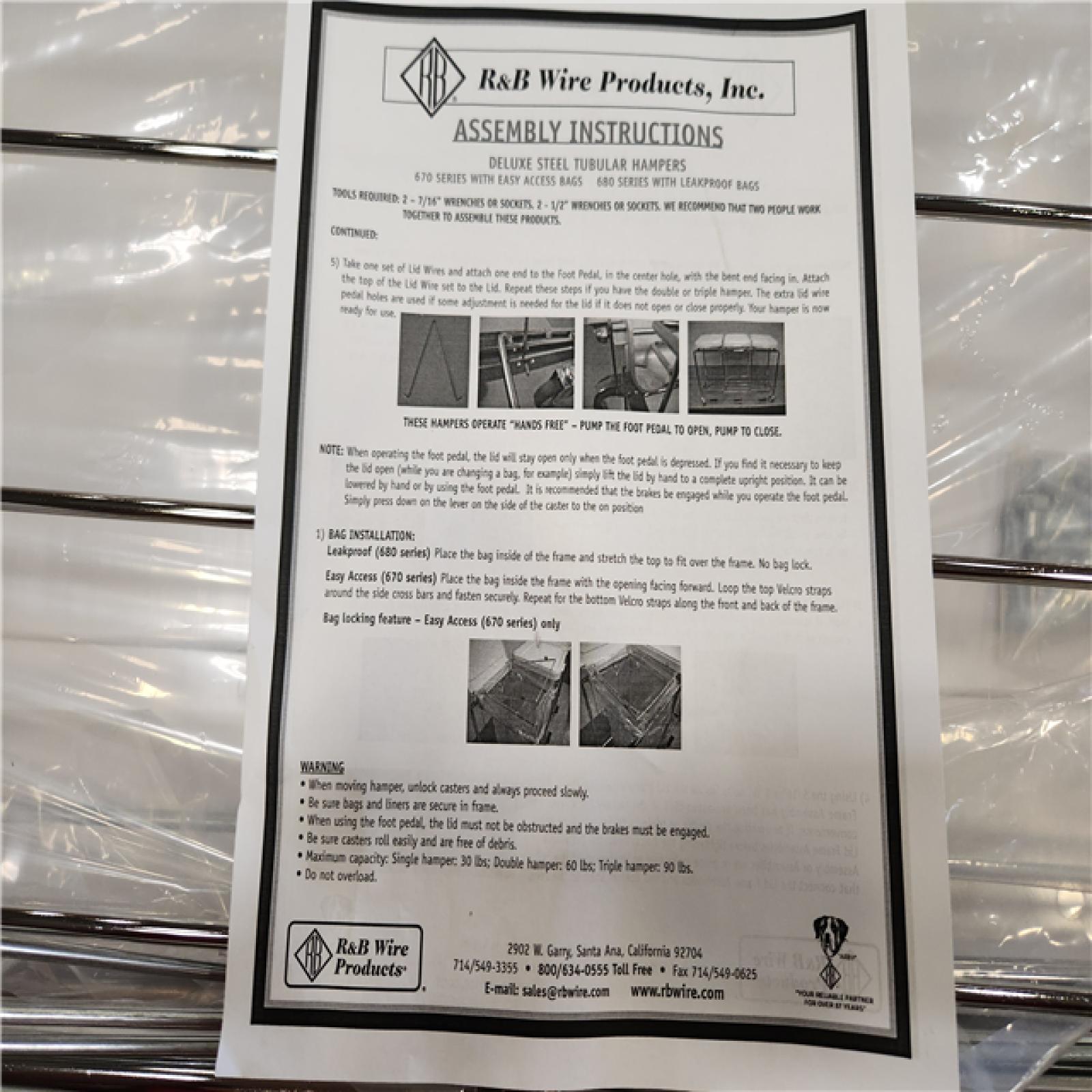 Phoenix Location R&B Deluxe Steel Tubular Hampers 670 Series Pallet (7 Total)