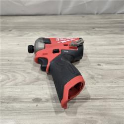 AS-IS Milwaukee M12 FUEL SURGE 12V Cordless 1/4 in. Hex Impact Driver Compact Kit