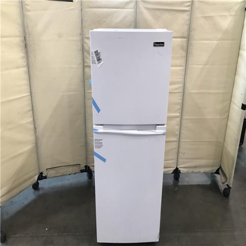 California AS-IS Magic Chef 10.1 Cu. Ft. Top Freezer Refrigerator in White