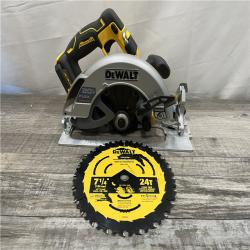 AS-IS DEWALT 20V MAX Cordless Brushless 7-1/4 in. Sidewinder Style Circular Saw with FLEXVOLT ADVANTAGE (Tool Only)