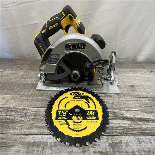 AS-IS DEWALT 20V MAX Cordless Brushless 7-1/4 in. Sidewinder Style Circular Saw with FLEXVOLT ADVANTAGE (Tool Only)