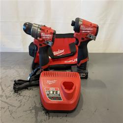AS-IS- Milwaukee 12V Brushless Hammer Drill and Impact Driver Combo Kit
