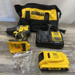 AS-IS DEWALT Atomic 20V Lithium-Ion Cordless Compact 1/2 in. Drill/Driver Kit