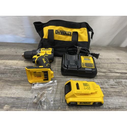 AS-IS DEWALT Atomic 20V Lithium-Ion Cordless Compact 1/2 in. Drill/Driver Kit