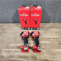 HOUSTON LOCATION - AS-IS (2) Milwaukee 2953-20 18V Lithium-Ion Brushless Cordless 1/4 Hex Impact Driver (Tool-Only)