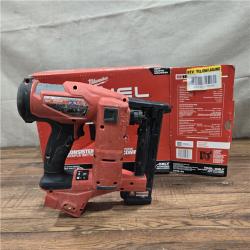 AS-IS MILWAUKEE FUEL 18-Volt Lithium-Ion Brushless Cordless 18-Gauge 1/4 in. Narrow Crown Stapler (Tool-Only)