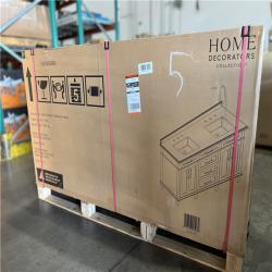 DALLAS LOCATION - Home Decorators Collection Sonoma 72 in. Double Sink Dark Charcoal Bath Vanity with Carrara Marble Top (Assembled)