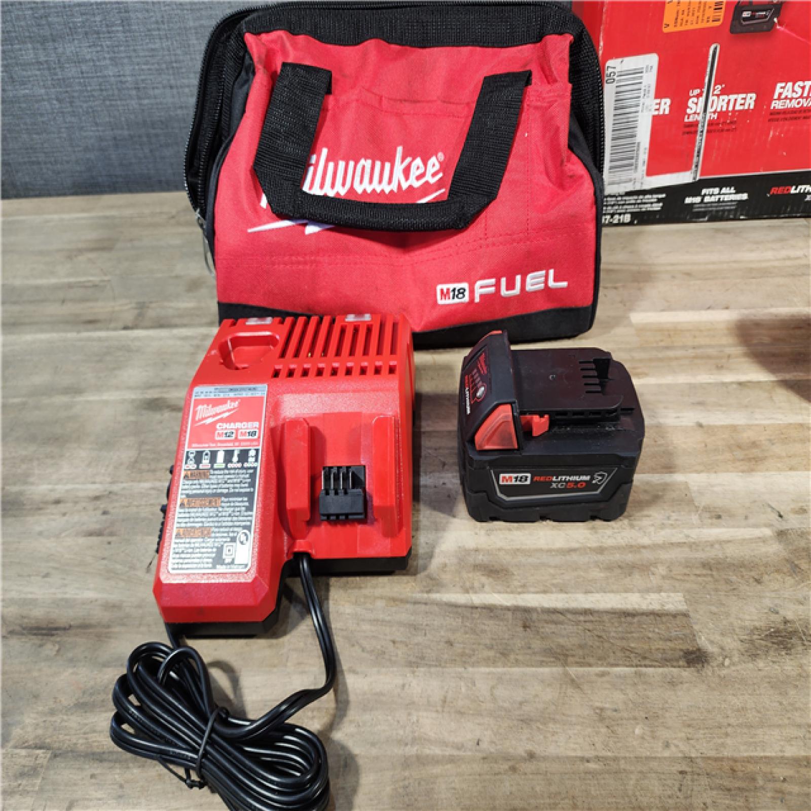 HOUSTON LOCATION - AS-IS Milwaukee M18 1/2 in. Cordless Brushless High Torque Impact Wrench Kit (Battery & Charger)