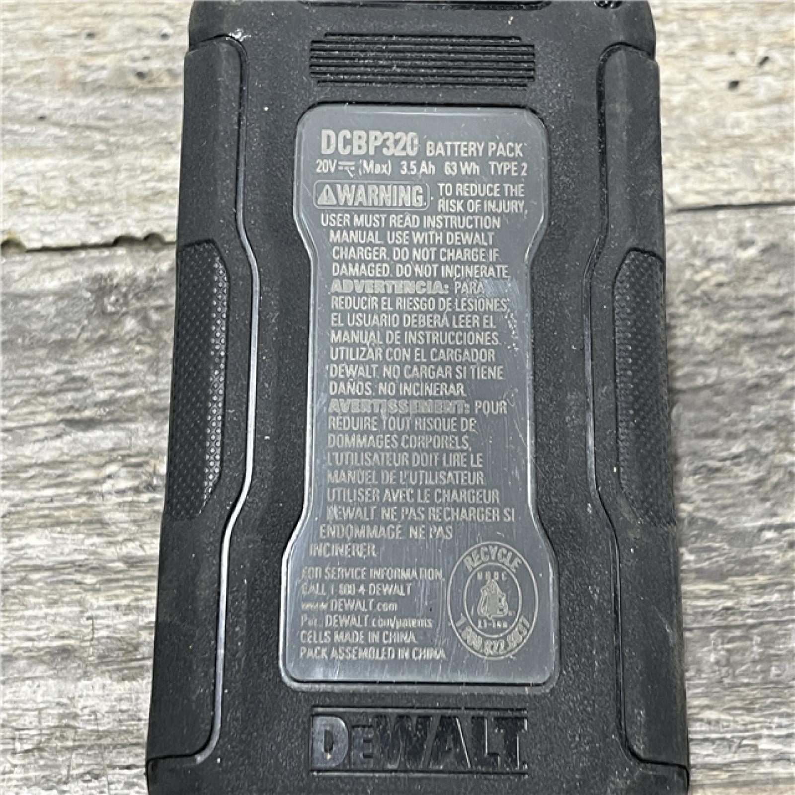 AS-IS DEWALT 20V MAX XR POWERSTACK Lithium-Ion Battery Starter Kit with 3.5Ah Battery and Charger