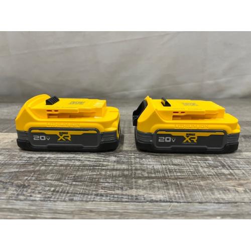 AS-IS DEWALT 20V MAX XR POWERSTACK Lithium-Ion 1.7 Ah Compact Battery (2-Pack)
