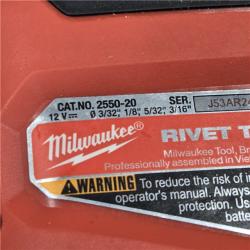 AS-IS Milwaukee M12 12V Cordless Rivet Tool (Tool-Only)