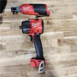 HOUSTON LOCATION - AS-IS MILWAUKEE 2 TOOL COMBO KIT W/ (2) BATTERY & CHARGER