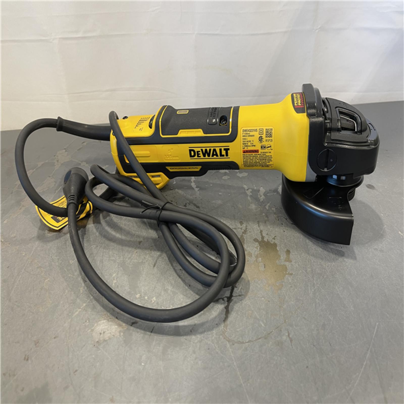 AS-IS - DEWALT 13 Amp Corded 5 in. Brushless Angle Grinder with Slide Switch