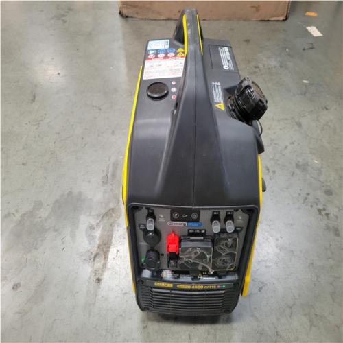 CALIFORNIA AS-IS CHAMPION 4500/3500-Watt Electric Start Gasoline/Propane Powered Dual Fuel Inverter