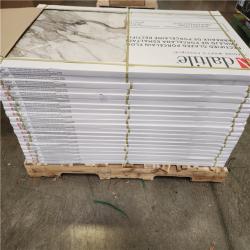 Phoenix NEW Daltile Wenrose Calacatta Topaz 24 in. x 48 in. Polished Porcelain Marble Look Floor and Wall Tile (325 sq. ft./21 case)