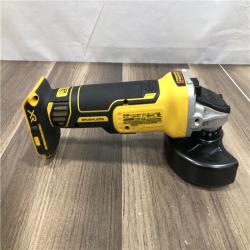 AS-IS DEWALT 20V MAX XR Cordless Brushless 4.5 in. Slide Switch Small Angle Grinder with Kickback Brake (Tool Only)