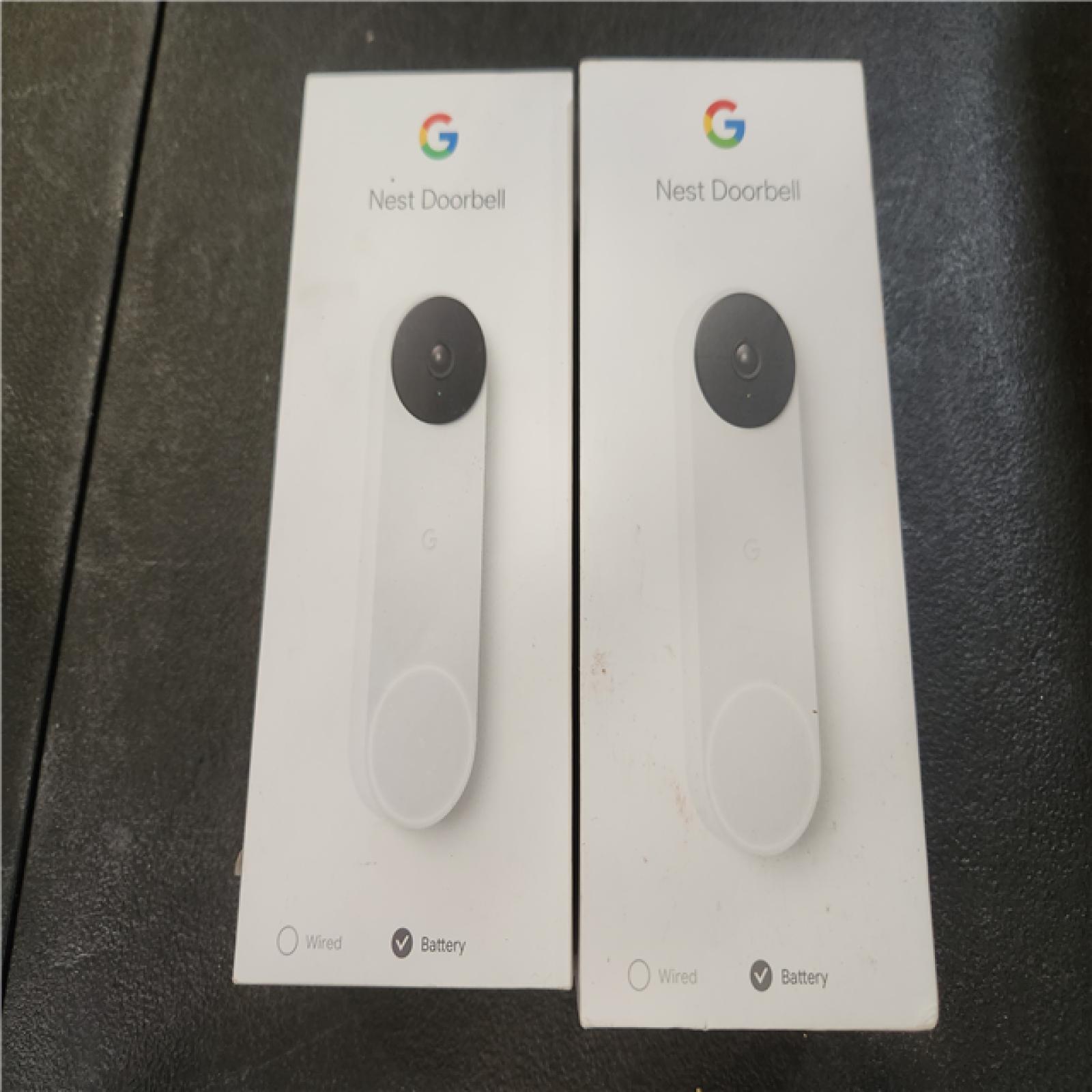 Phoenix AS-IS Google Nest Indoor/Outdoor Wireless Smart Security Camera (Battery) 2-Pack