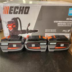 Phoenix NEW  ECHO 56V X Series 225 MPH 950 CFM Cordless Battery Powered Backpack Blower w/ (3) 8.0Ah Batteries and (2) Dual Port Chargers