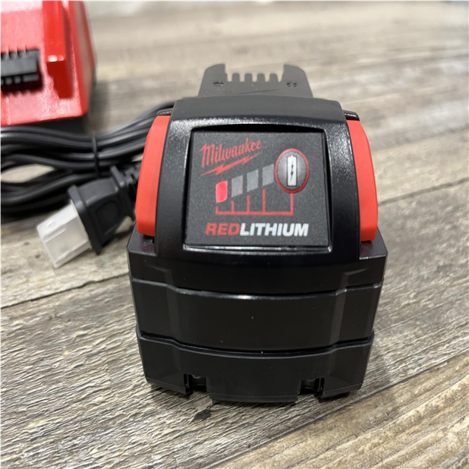 AS-IS Milwaukee 18-Volt Lithium-Ion XC Starter Kit with One 5.0Ah Battery and Charger