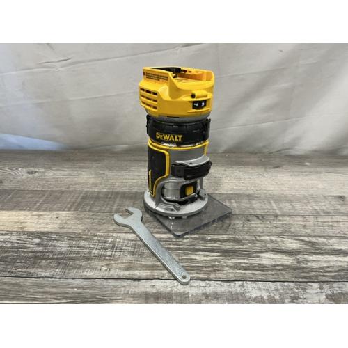 AS-IS DEWALT 20V MAX XR Cordless Brushless Fixed Base Compact Router (Tool Only)