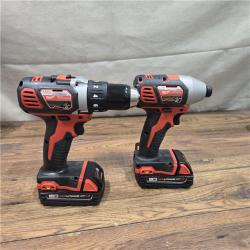 AS-IS Milwaukee 18V Cordless Brushed 2 Tool Drill/Driver and Impact Driver Kit