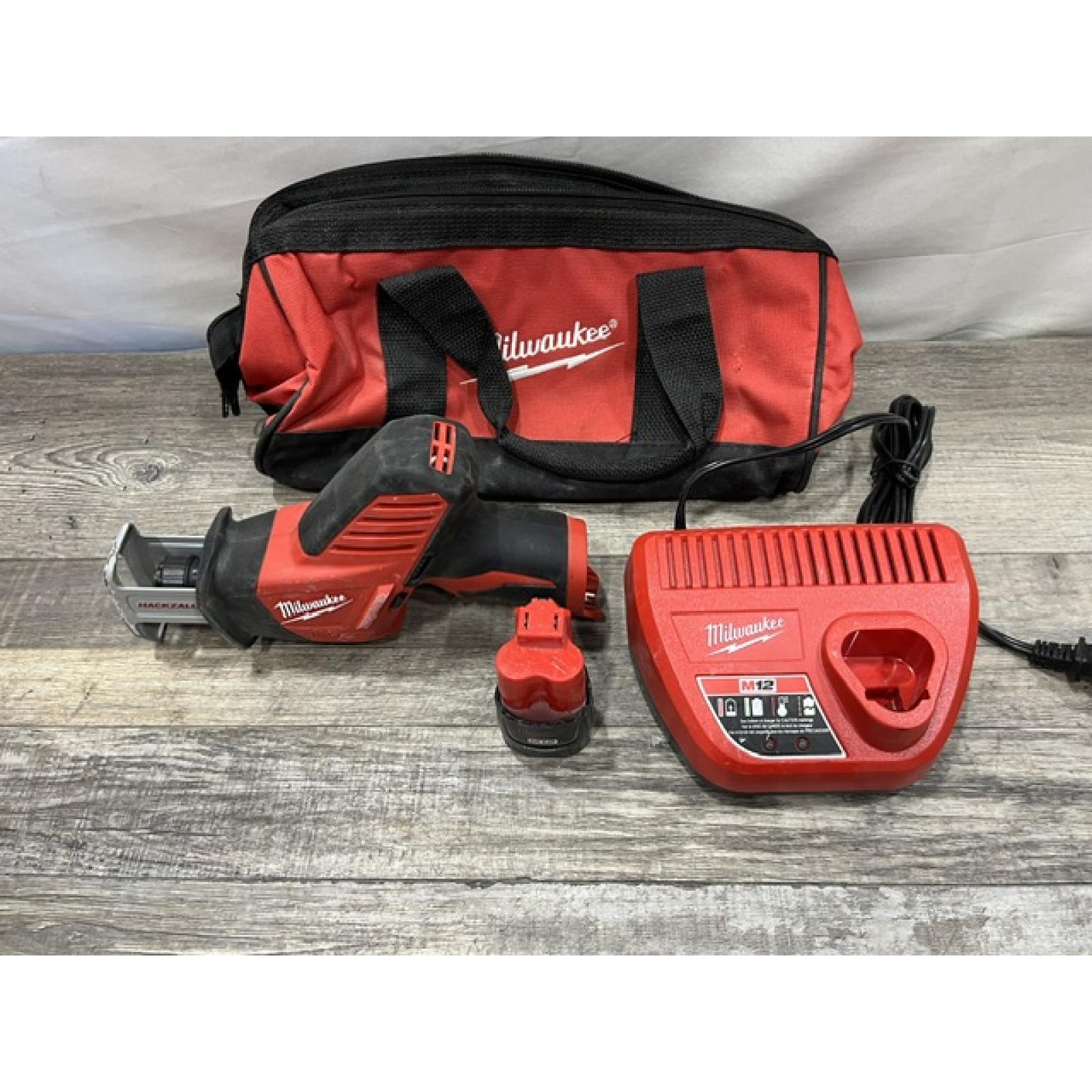 AS-IS Milwaukee 12V Lithium-Ion HACKZALL Cordless Reciprocating Saw Kit