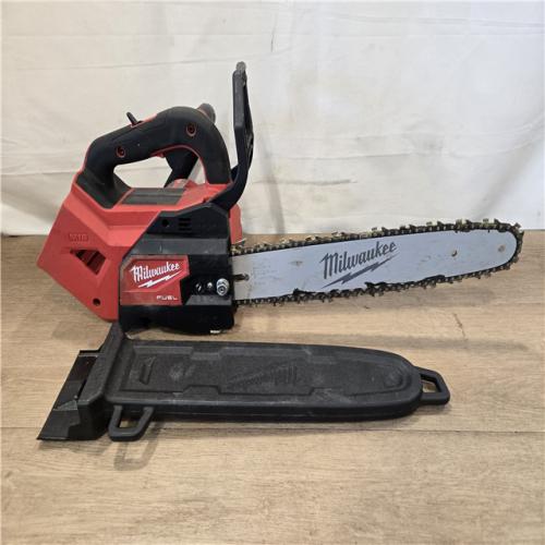AS-IS Milwaukee FUEL 14 in. 18V Cordless Battery Top Handle Chainsaw (Tool Only)