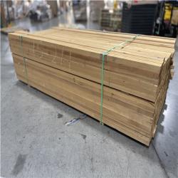 DALLAS LOCATION- AS-IS 1-1/2 in. x 2-1/2 in. x 8 ft. Premium Cedar Rough Fence Rail PALLET (274 UNITS)