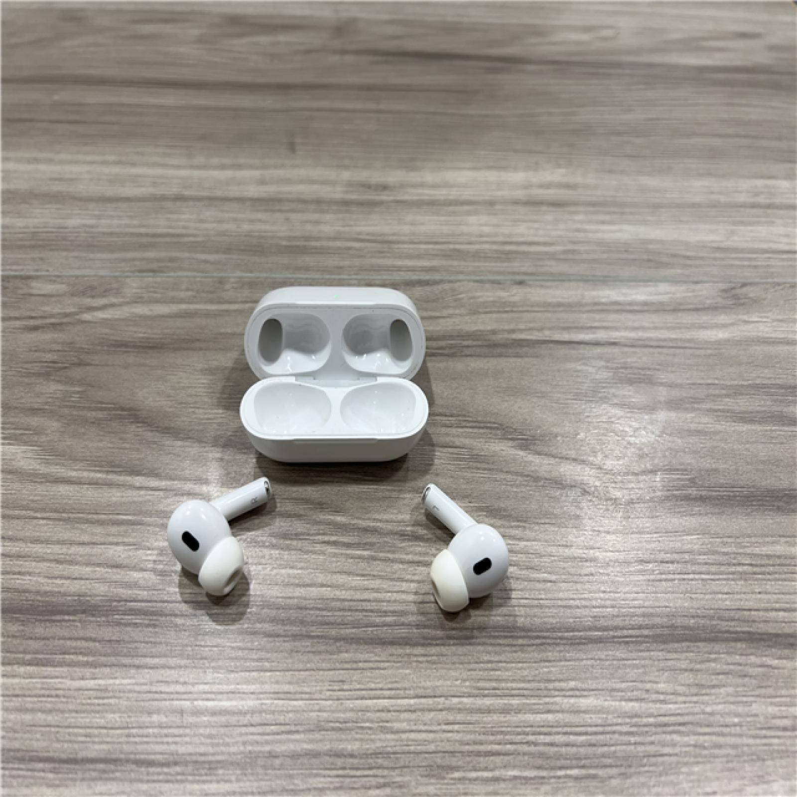 AS-IS Apple AirPods Pro (2nd Generation) with the USB-C MagSafe Charging Case