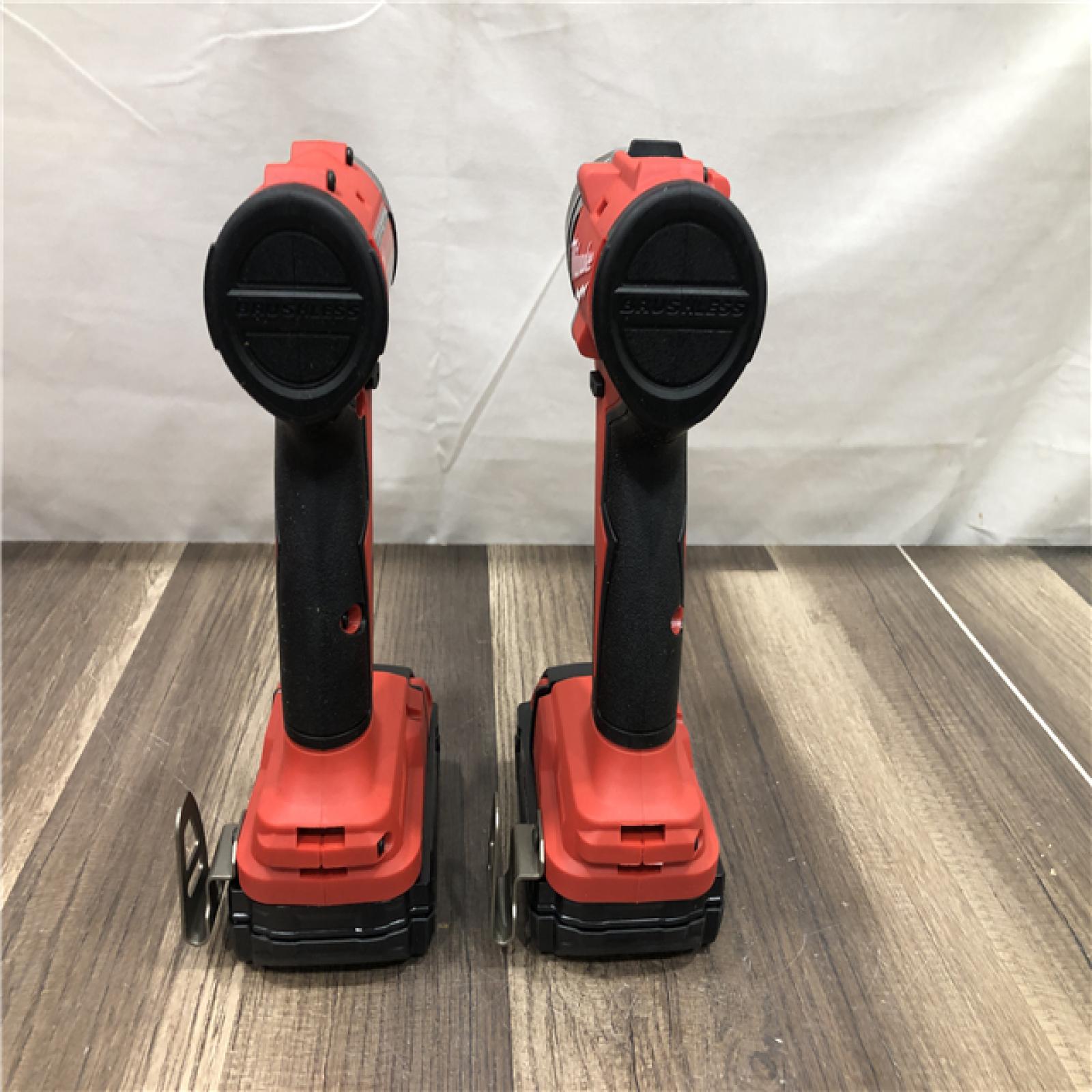 AS-IS Milwaukee 18-Volt Lithium-Ion Brushless Cordless Compact Hammer Drill/Impact Combo Kit