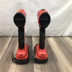 AS-IS Milwaukee 18-Volt Lithium-Ion Brushless Cordless Compact Hammer Drill/Impact Combo Kit