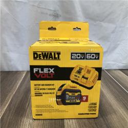 NEW- DEWALT 20V/60V MAX FLEXVOLT Lithium-Ion 9.0Ah Battery and Charger Starter Kit
