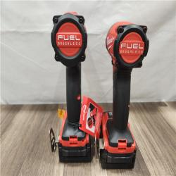 AS-IS- MILWAUKEE FUEL 18V Lithium-Ion Brushless Cordless Hammer Drill and Impact Driver Combo Kit