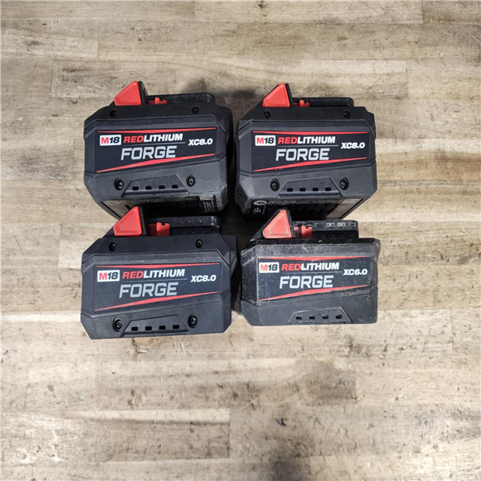 HOUSTON LOCATION - AS-IS MILWAUKEE FORGE BATTERY PACK QTY - 4