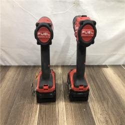 AS-IS Milwaukee FUEL 18V Lithium-Ion Brushless Cordless Hammer Drill and Impact Driver Combo Kit