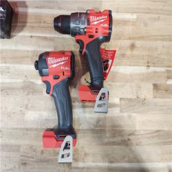 HOUSTON LOCATION - AS-IS (APPEARS LIKE NEW) Milwaukee FUEL 18V Lithium-Ion Brushless Cordless Hammer Drill and Impact Driver Combo Kit