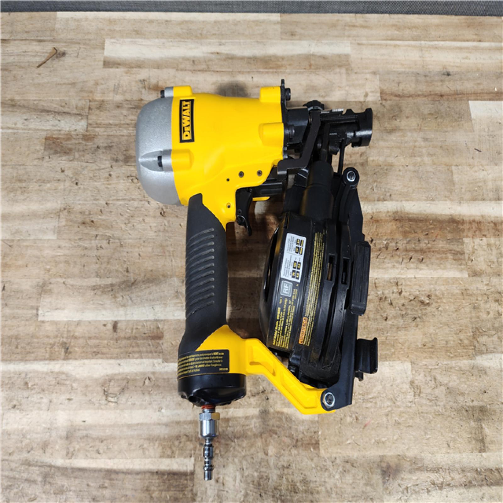 HOUSTON LOCATION - AS - IS DeWalt 1-3/4 in. 15 Degree Pneumatic Coil Roofing Nailer (Tool-Only)