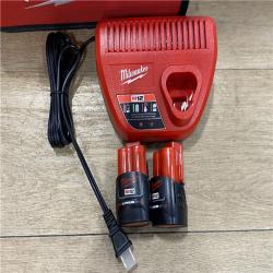 AS-IS Milwaukee 12V Lithium-Ion Cordless 1/4 in. Hex Screwdriver Kit