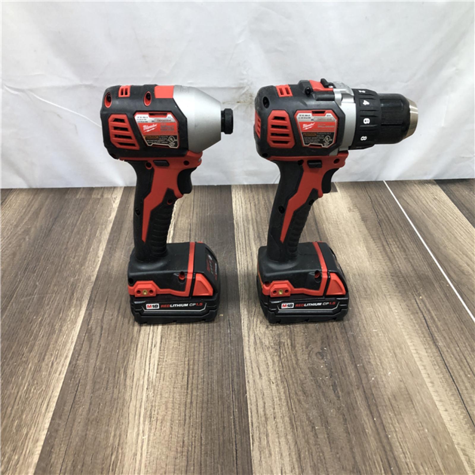 AS-IS Milwaukee 18V Lithium-Ion Cordless Drill Driver/Impact Driver Combo Kit