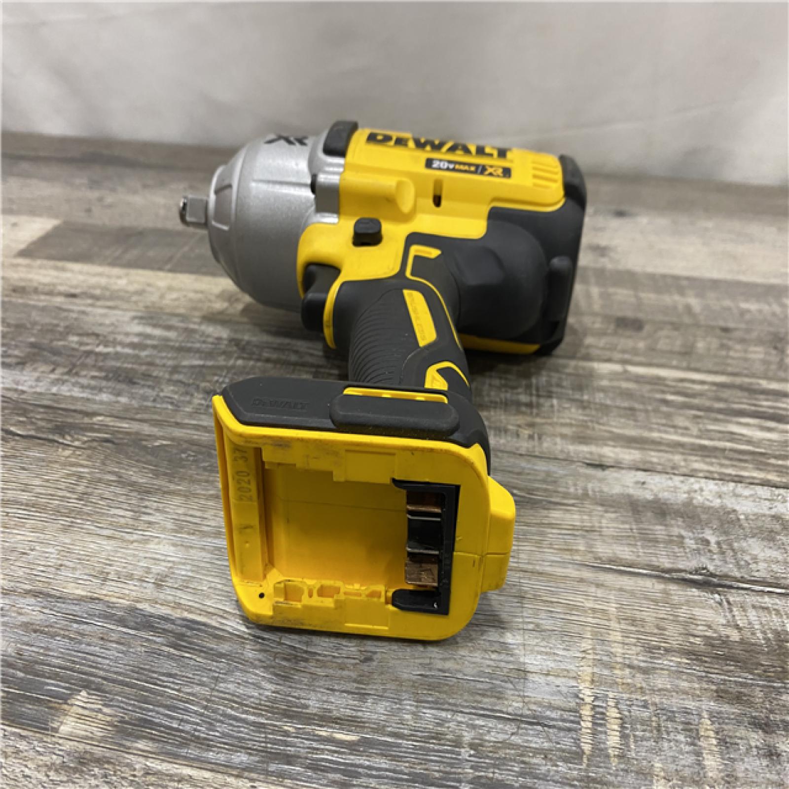 AS-IS DEWALT 20V MAX XR Cordless Brushless 1/2 in. High Torque Impact Wrench with Detent Pin Anvil (Tool Only)