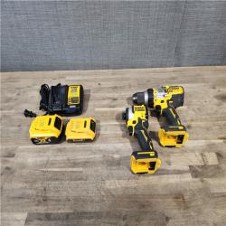 HOUSTON LOCATION - AS-IS DEWALT 2 TOOL COMBO KIT W/ (2) BATTERY & CHARGER