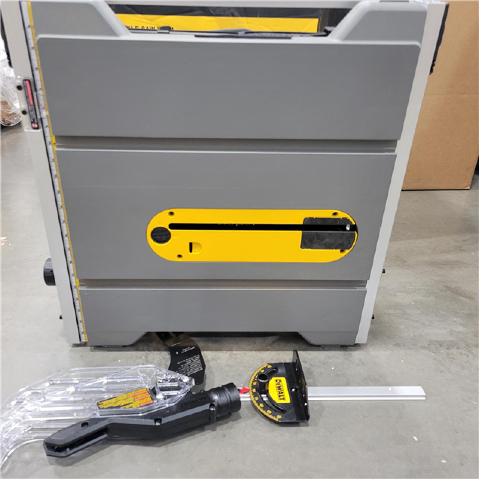 AS-IS DEWALT 15 Amp Corded 8-1/4 in. Compact Portable Jobsite Tablesaw (Stand Not Included)